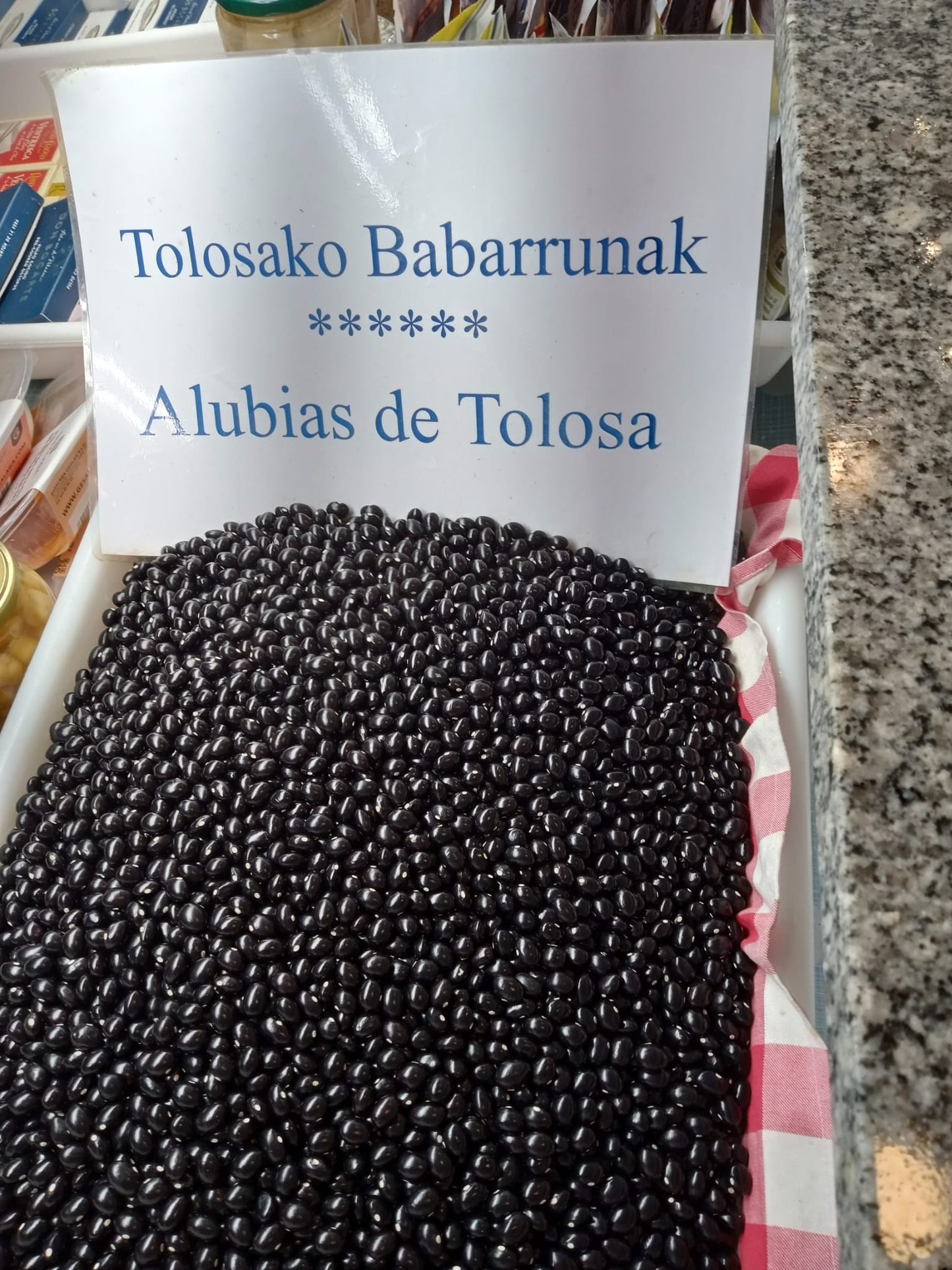 Alubias de Tolosa a granel. 500 g