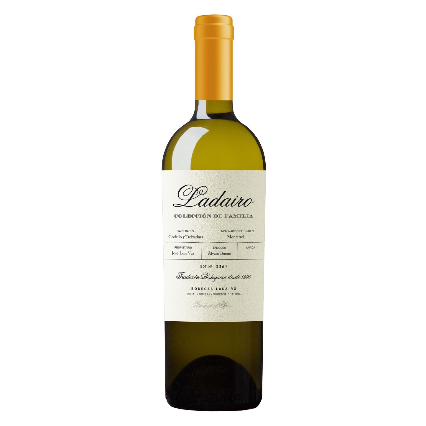 Vino blanco Ladairo Godello, D.O. Monterrei